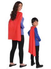 Red Cape Costumes for Kids and Adults - One Size Fits Most (1 Count) - Great For Party Dress-Up - Superhero & Halloween Capes